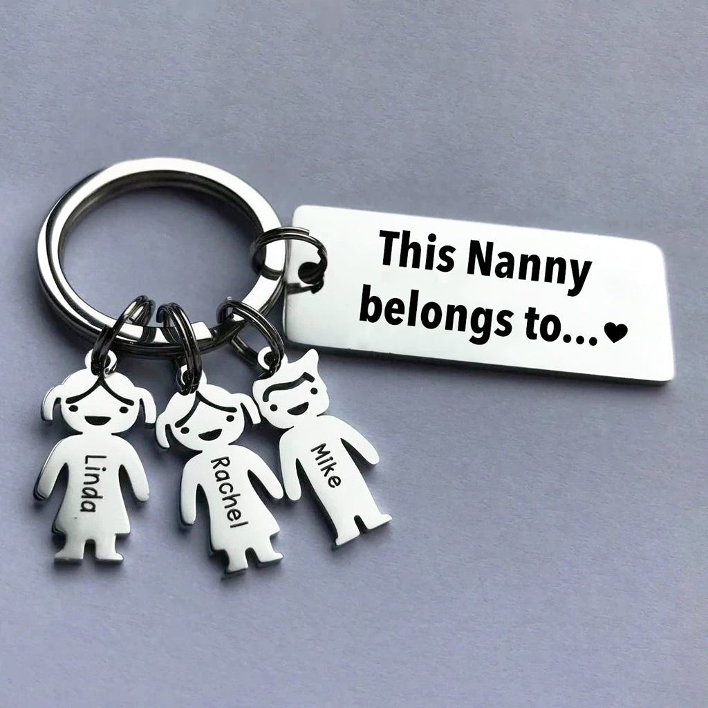 Custom Family Keychain Mother's Day Gift - UniqueThoughtful