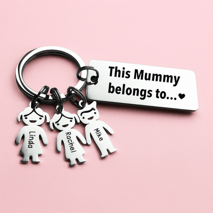 Custom Family Name Keychain Christmas Gift - UniqueThoughtful