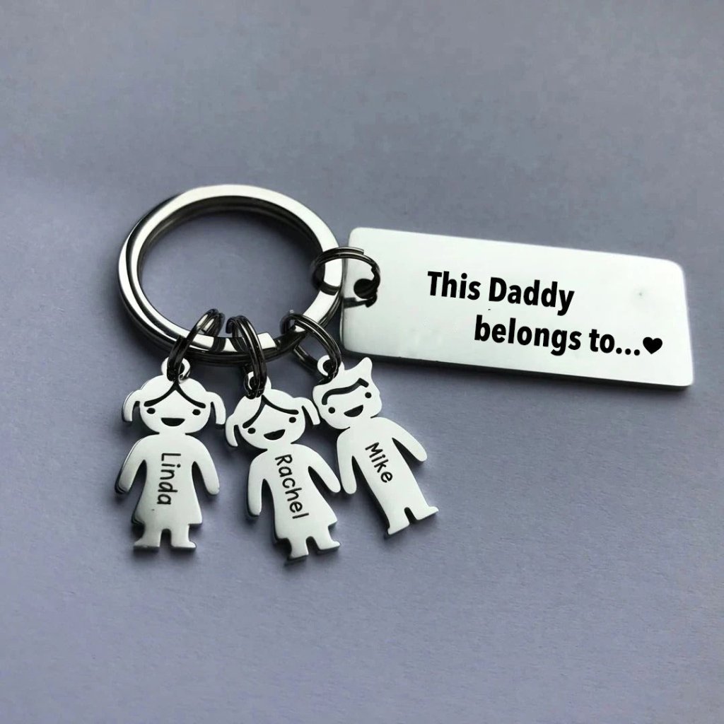 Custom Family Name Keychain Christmas Gift - UniqueThoughtful