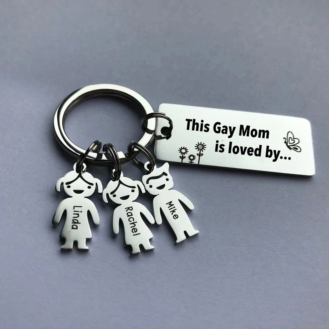 Custom Family Names Keychain - UniqueThoughtful