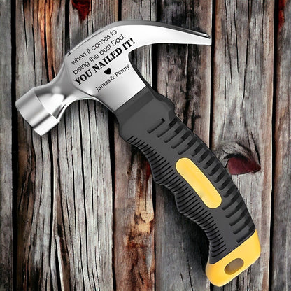 Custom Hammer Gift For Dad, Grandpa, Uncle - UniqueThoughtful