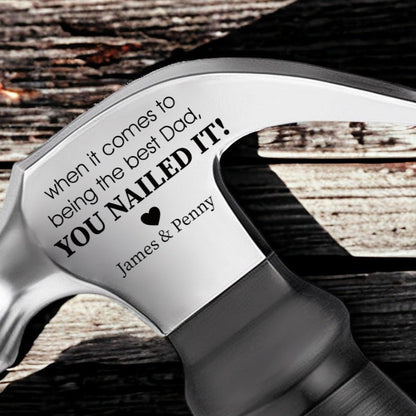 Custom Hammer Gift For Dad, Grandpa, Uncle - UniqueThoughtful