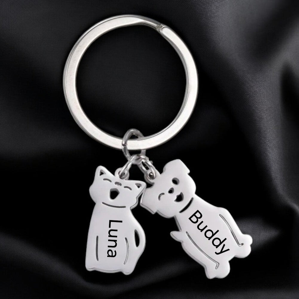 Custom Kids Keychain For Mum, Nana, Dad, Grandpa, Aunt - UniqueThoughtful