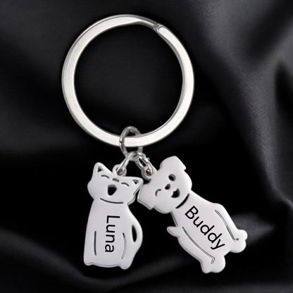 Custom Kids Keychain For Mum, Nana, Dad, Grandpa, Aunt - UniqueThoughtful