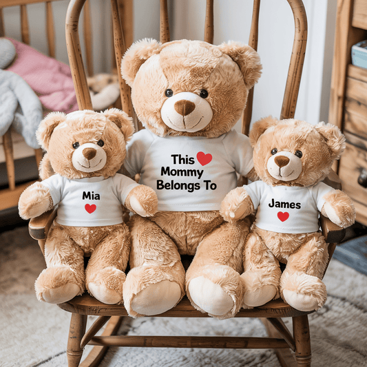 Custom Kids Names Plush Teddy Bears - UniqueThoughtful