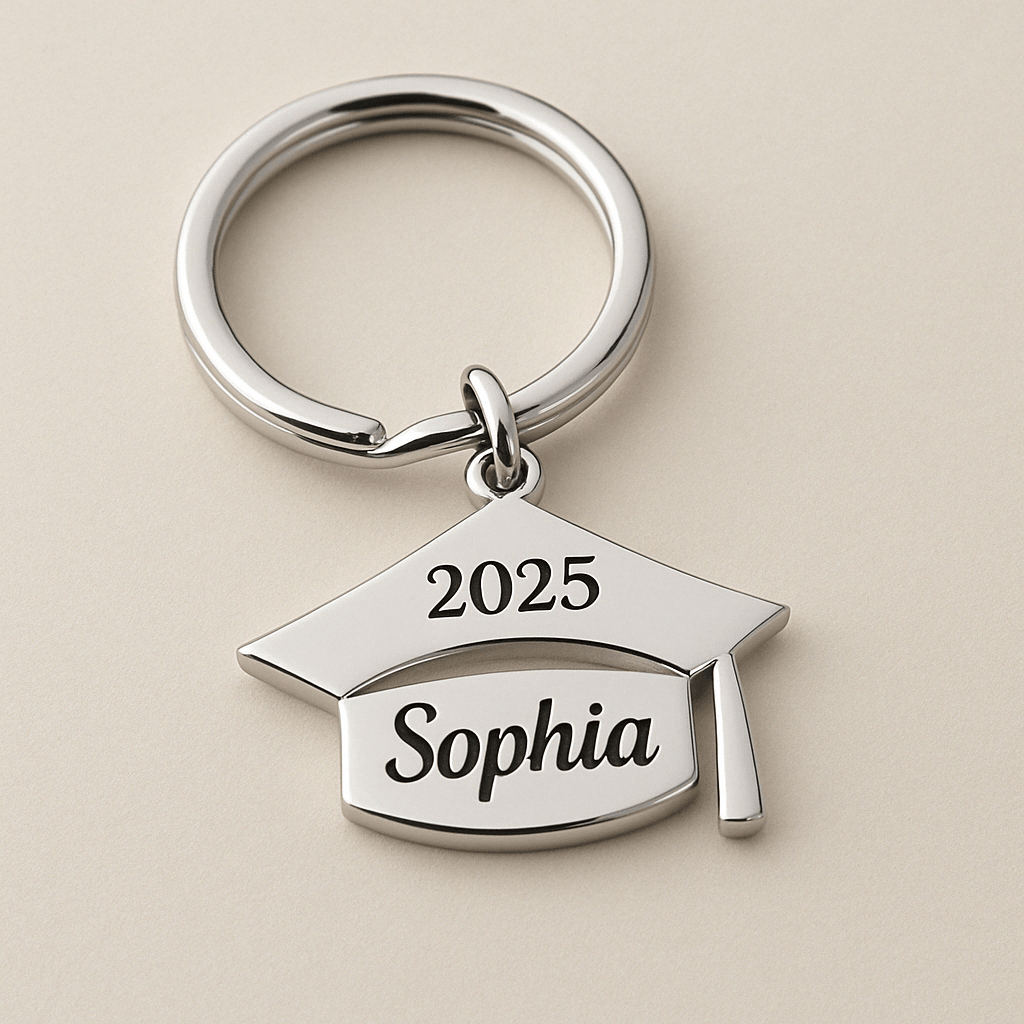 Custom Name Graduation Gift Keychain - UniqueThoughtful