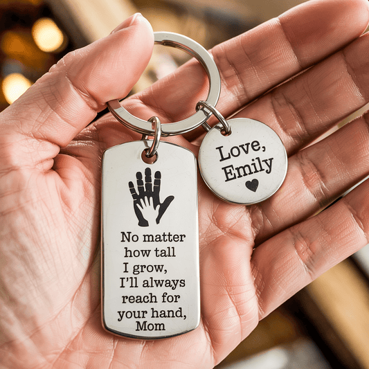 Custom Name Keychain Mother's Day Gift - UniqueThoughtful