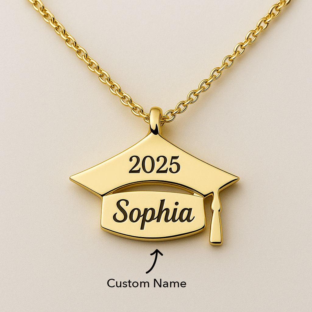 Custom Name Necklace Graduation Gift - UniqueThoughtful