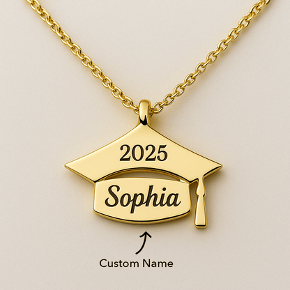 Custom Name Necklace Graduation Gift - UniqueThoughtful