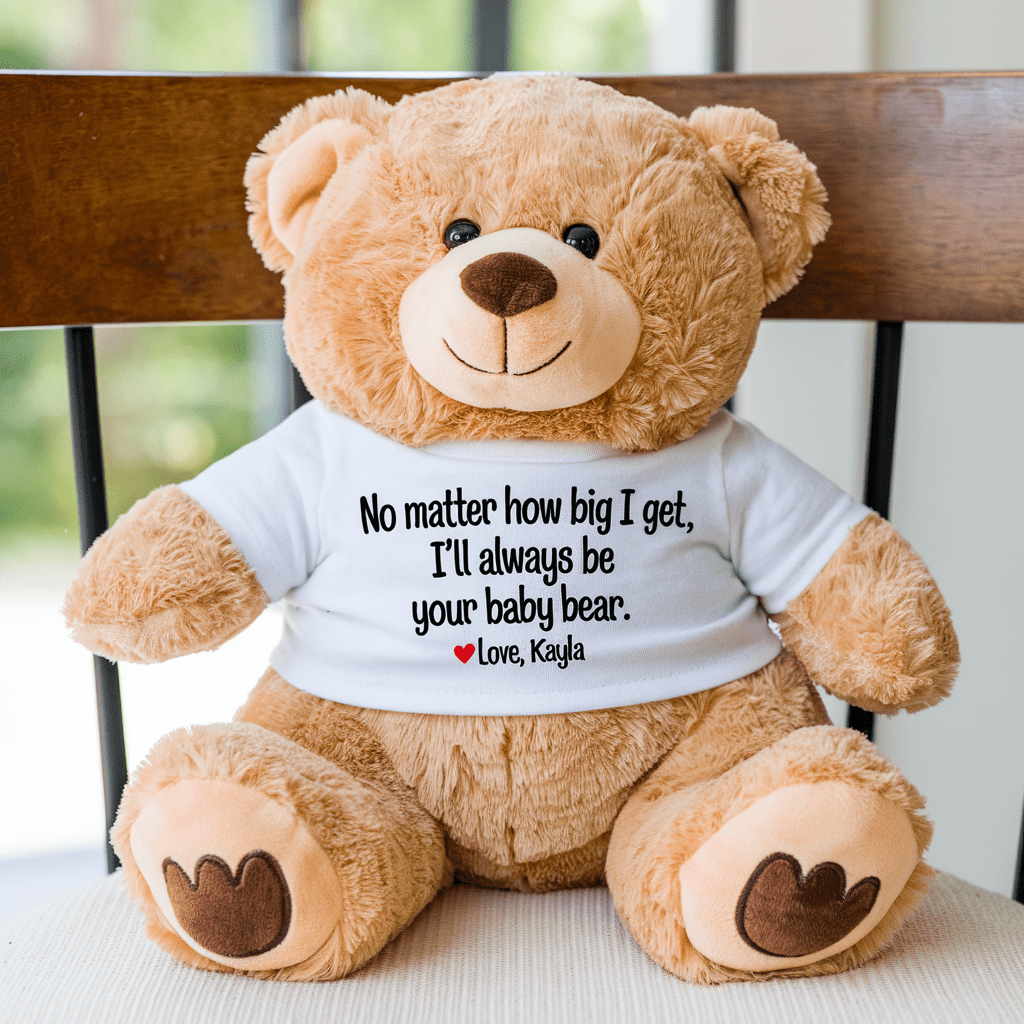 Custom Name Plush Bear Mother's Day Gift - UniqueThoughtful