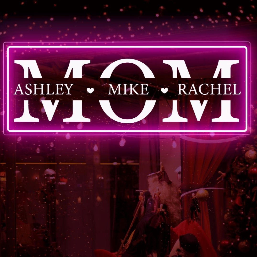 Custom Names Neon Sign - Mother's Day Gift - UniqueThoughtful