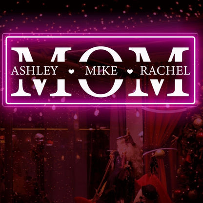 Custom Names Neon Sign - Mother's Day Gift - UniqueThoughtful