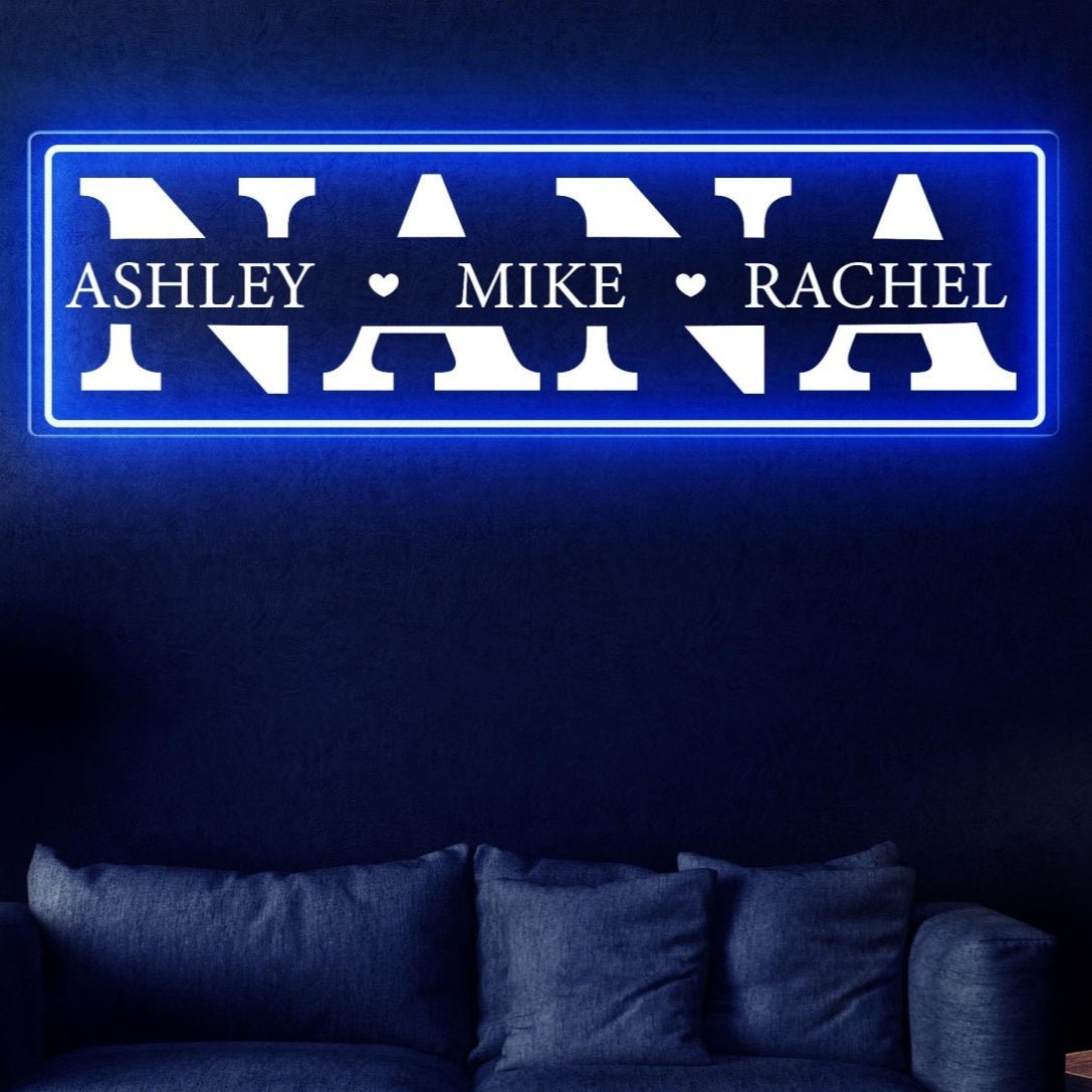 Custom Names Neon Sign - Mother's Day Gift - UniqueThoughtful
