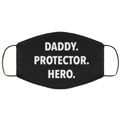 Daddy. Protector. Hero. Face Mask - Uniquethoughtful