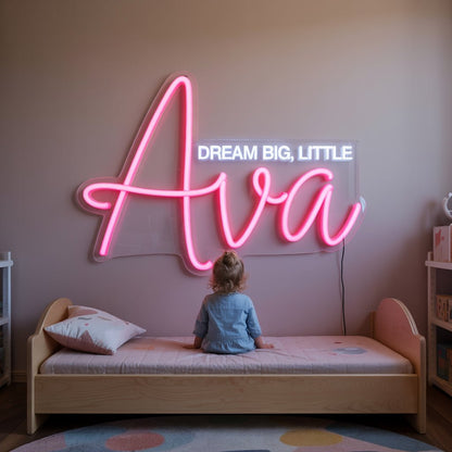 Dream Big - Custom Name Neon Sign - UniqueThoughtful