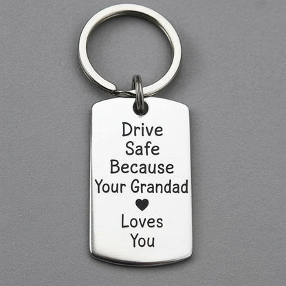 Drive Safe Custom Keychain for Kids - UniqueThoughtful