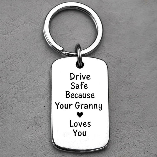 Drive Safe Custom Keychain for Kids - UniqueThoughtful