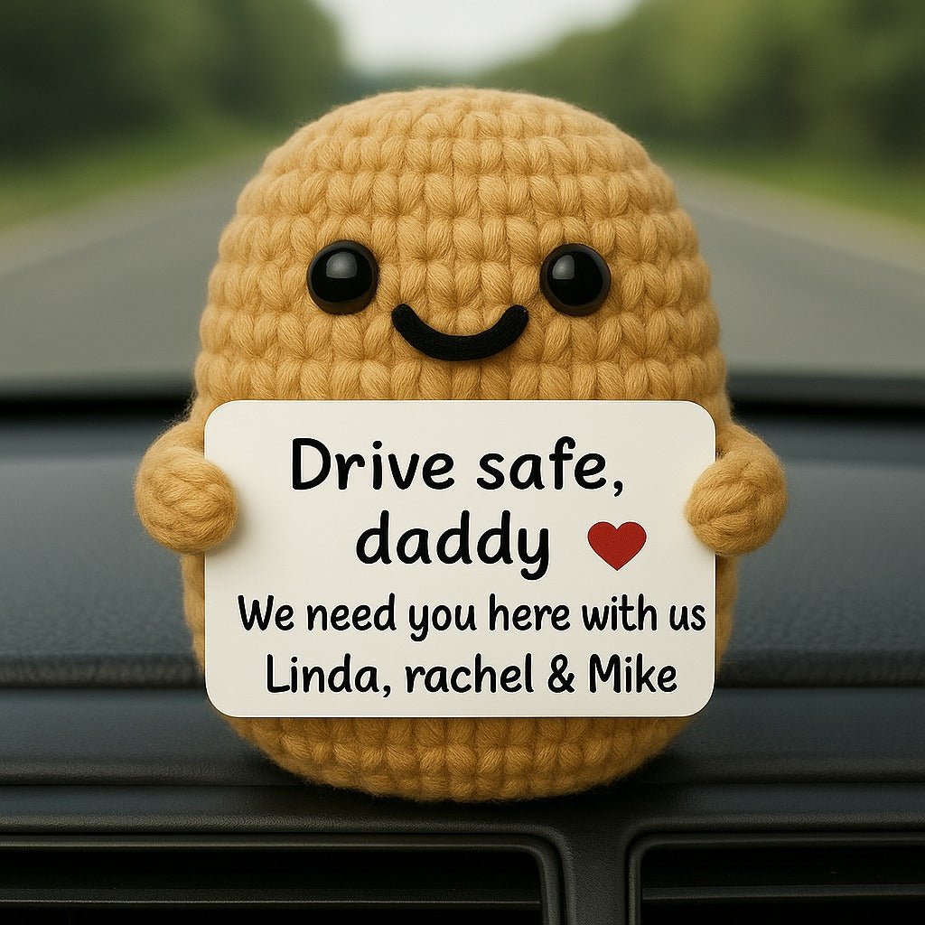 Drive Safe Daddy Crochet Crochet Plush - Father's day gift - UniqueThoughtful