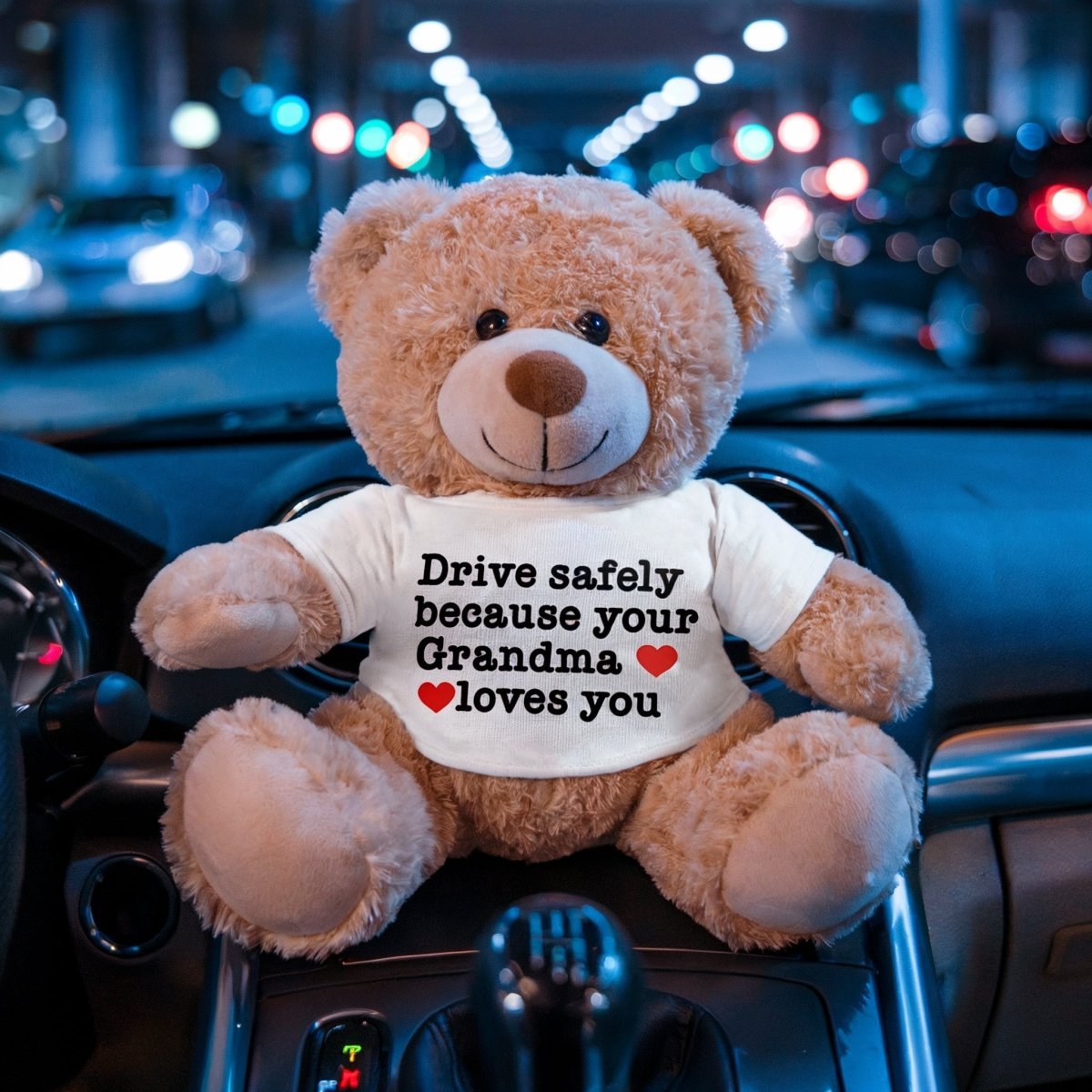 Drive Safely Custom Bear - Christmas Gift - UniqueThoughtful