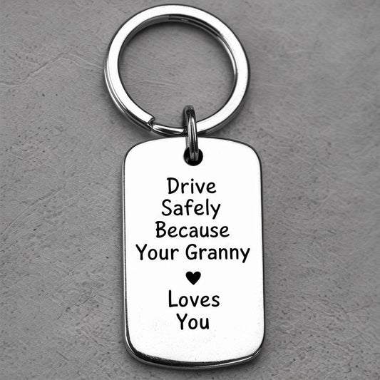 Drive Safely Custom Keychain - UniqueThoughtful