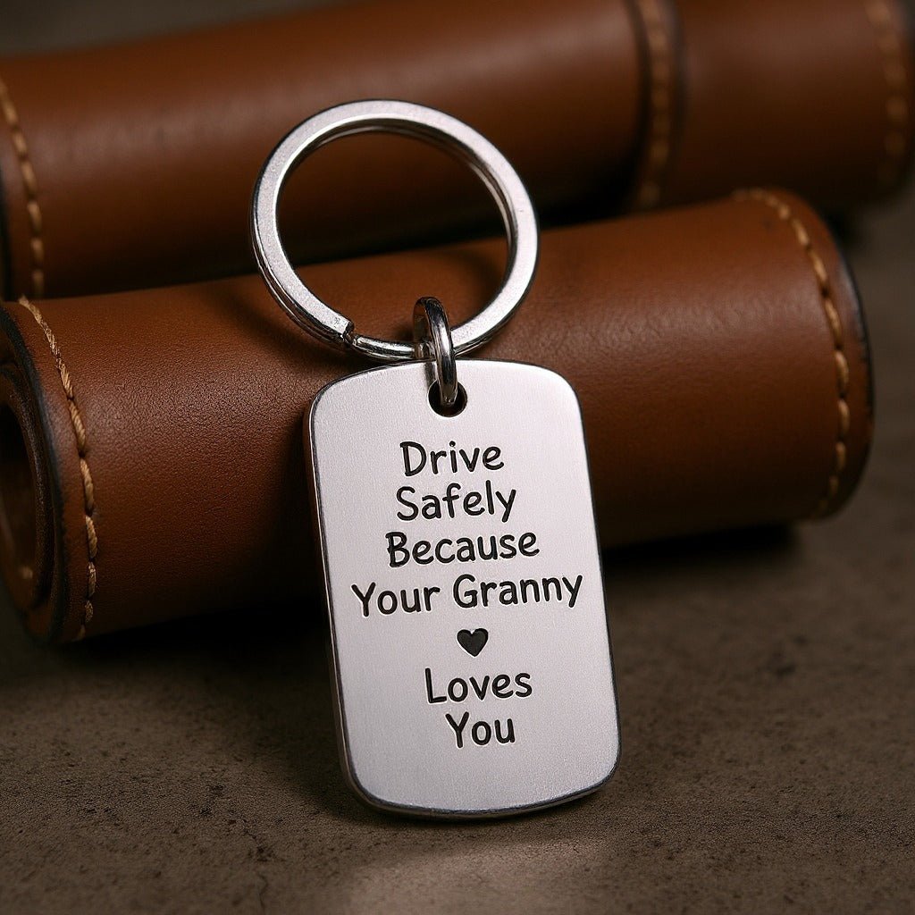 Drive Safely Custom Keychain - UniqueThoughtful