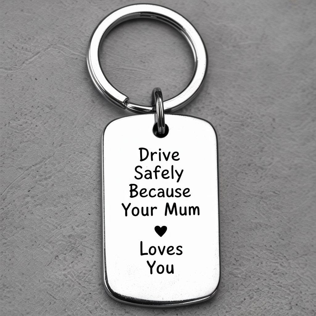 Drive Safely Custom Keychain - UniqueThoughtful