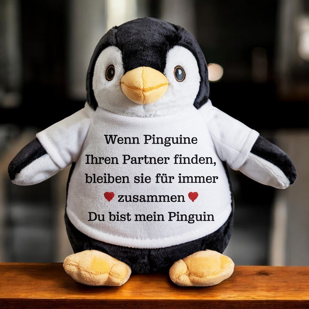 Du bist mein Pinguin Kuscheltier – Bedeutungsvolles Geschenk für die Liebe - UniqueThoughtful