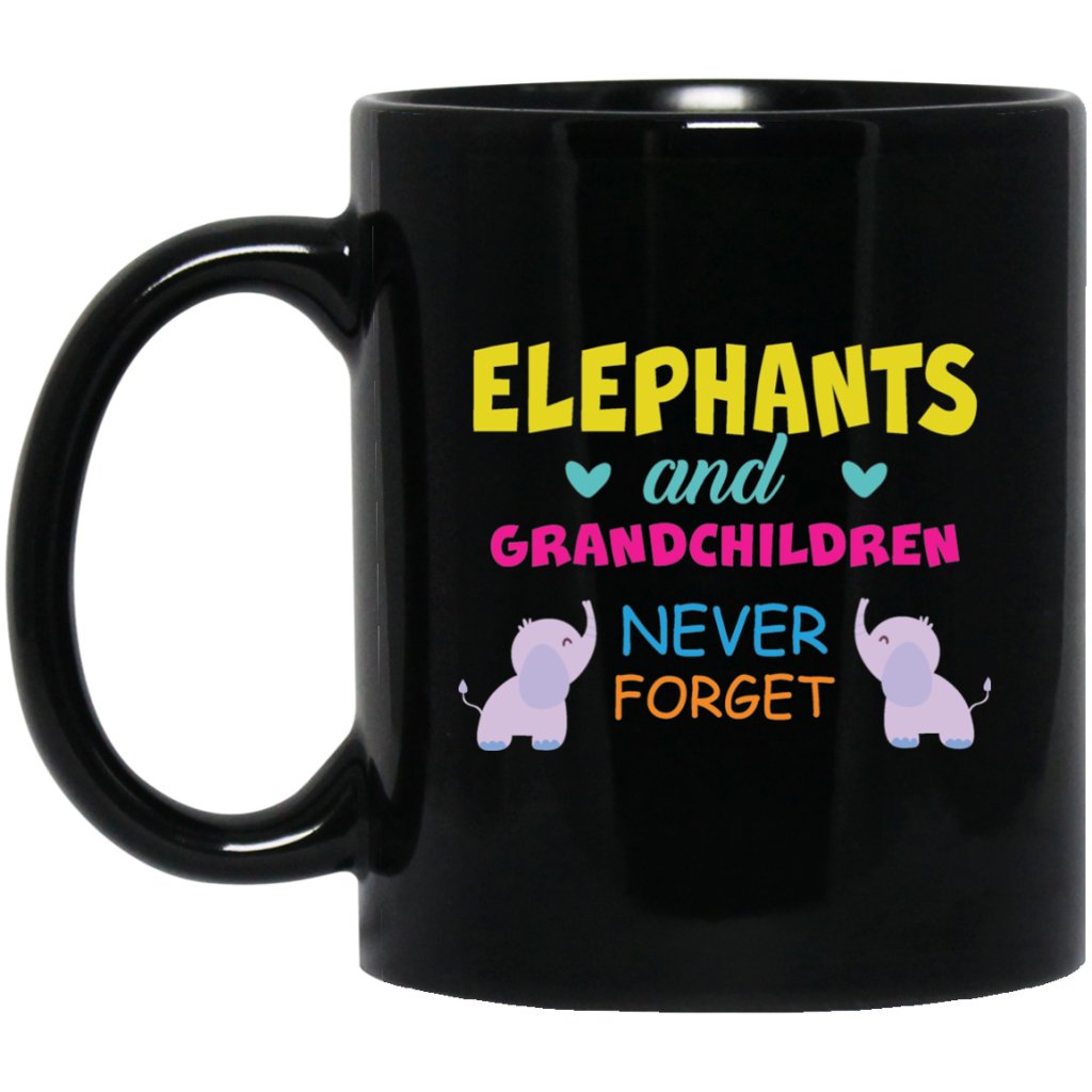 "Elephants & Grandchildren Never Forget" Coffee Mug - UniqueThoughtful