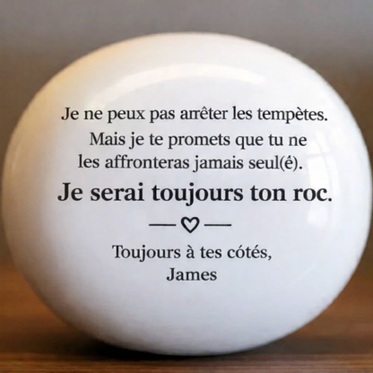 Je serai toujours ton roc - Cadeau personnalisé