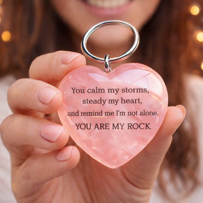 You're My Rock Keychain Valentine's Gift