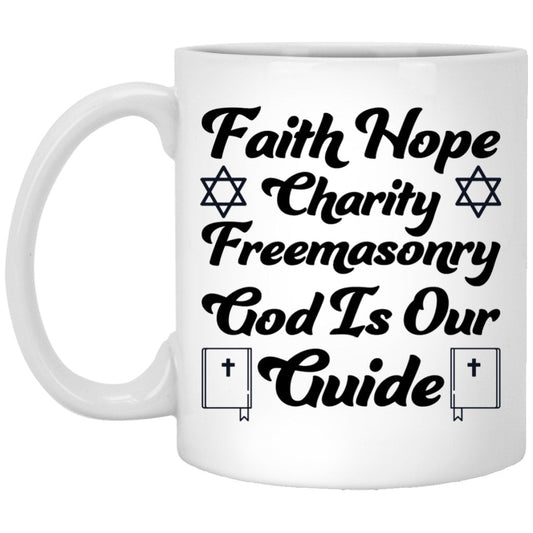"Faith Hope Charity" Coffee Mug - UniqueThoughtful