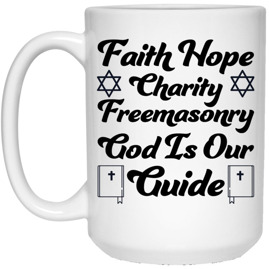 "Faith Hope Charity" Coffee Mug - Uniquethoughtful