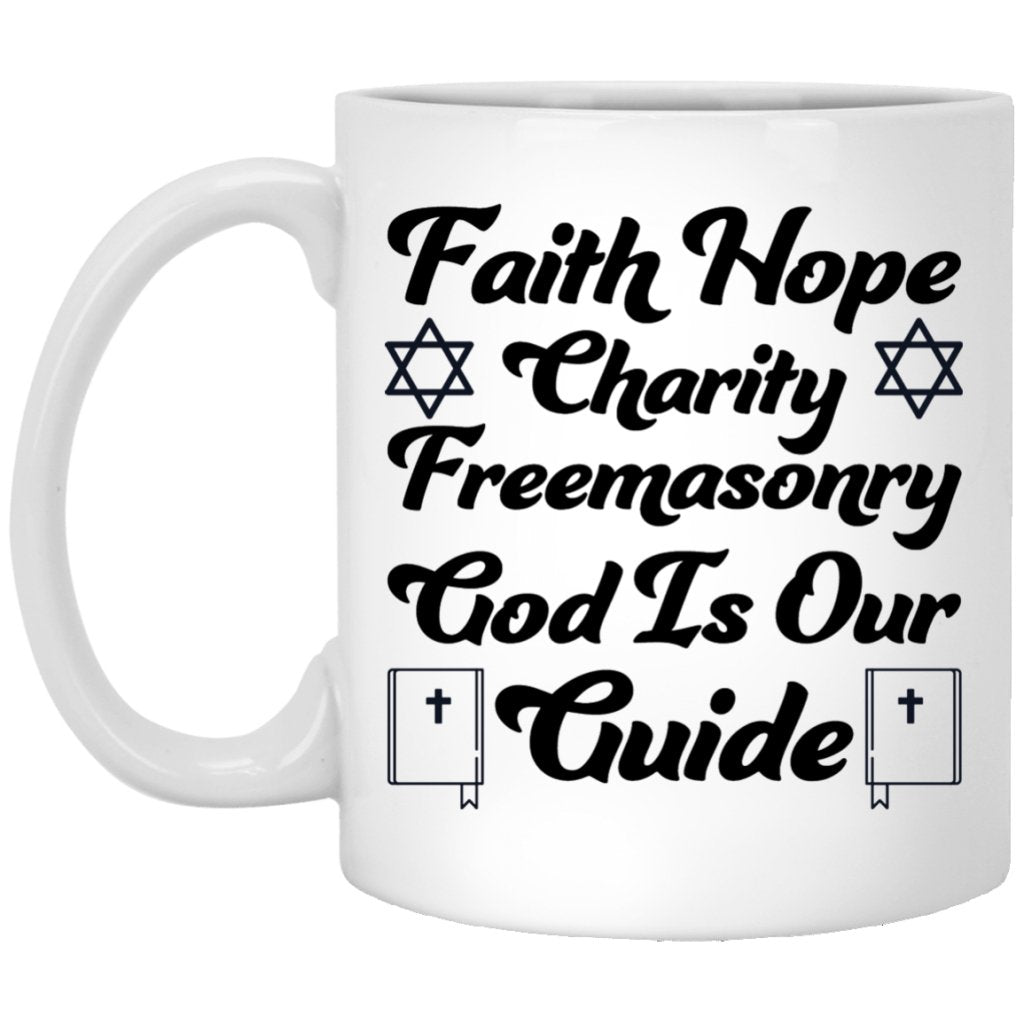 "Faith Hope Charity" Coffee Mug - Uniquethoughtful