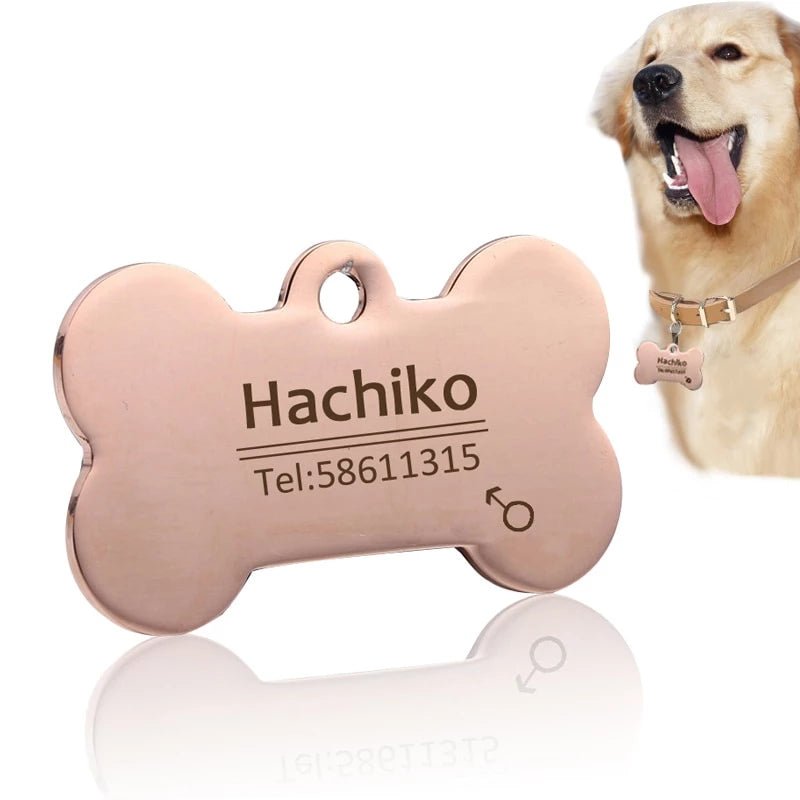 Free engraving Pet Dog cat collar accessories - Uniquethoughtful