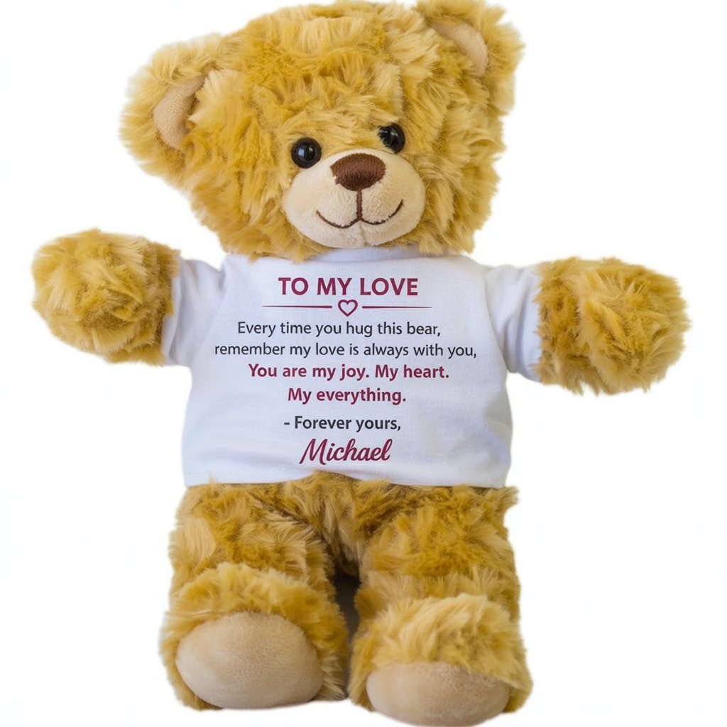 To My Love Plush Teddy Bear - Best Valentine's Gift