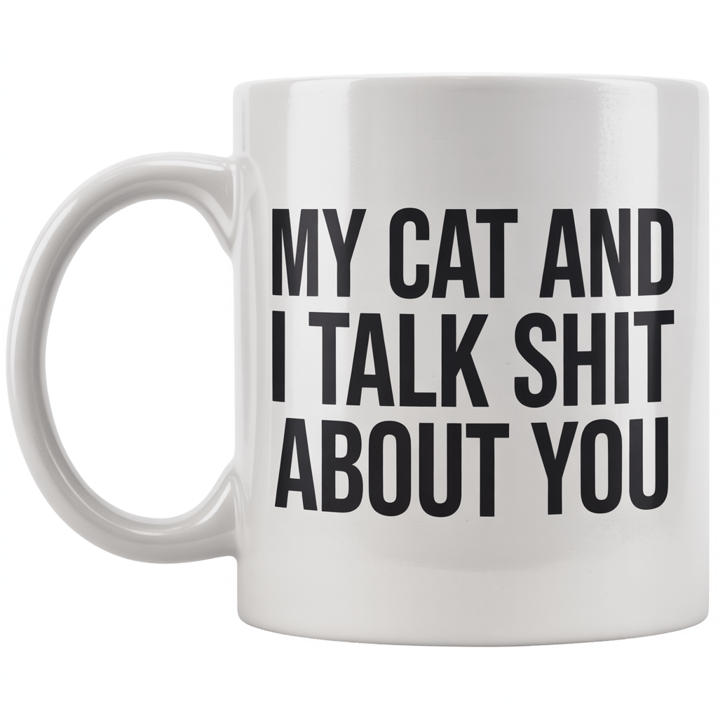 Funny Cat Lover Gift Mug - Unique Coffee Cup for Friends - UniqueThoughtful