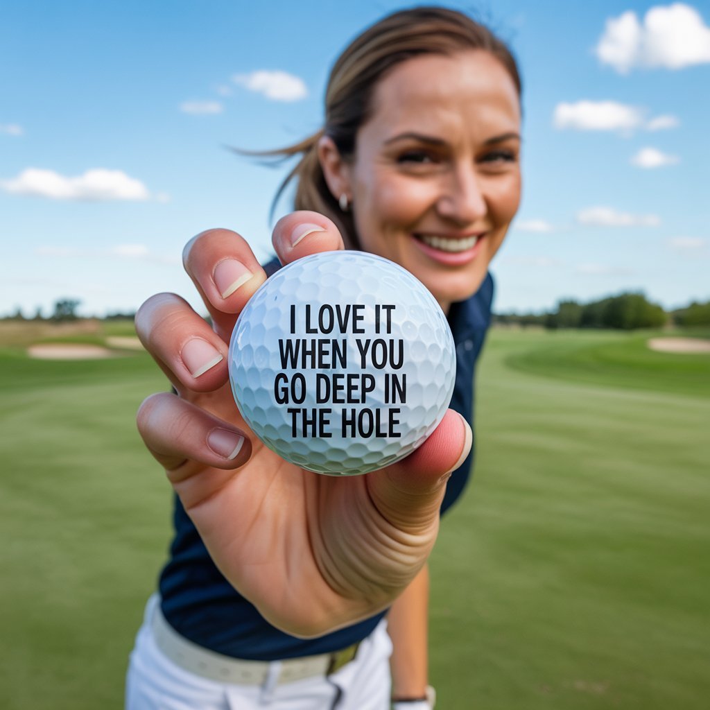 Funny Golf Ball - Christmas Gift For Him - UniqueThoughtful