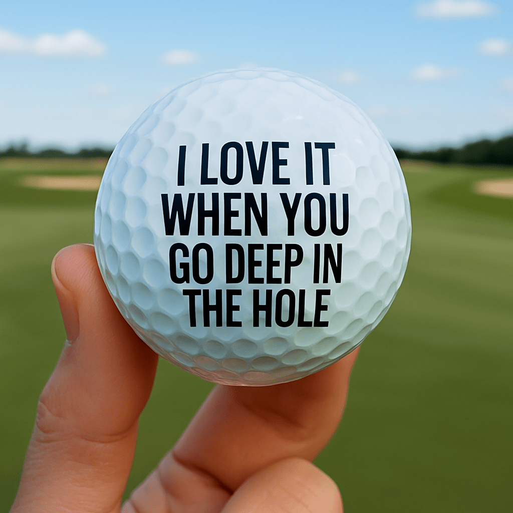 Funny Golf Ball - Christmas Gift For Him - UniqueThoughtful