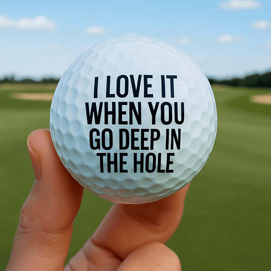 Funny Golf Ball - Christmas Gift For Him - UniqueThoughtful