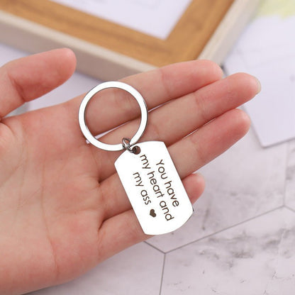 Funny Heart Keychain - Perfect Valentine's Gift - UniqueThoughtful