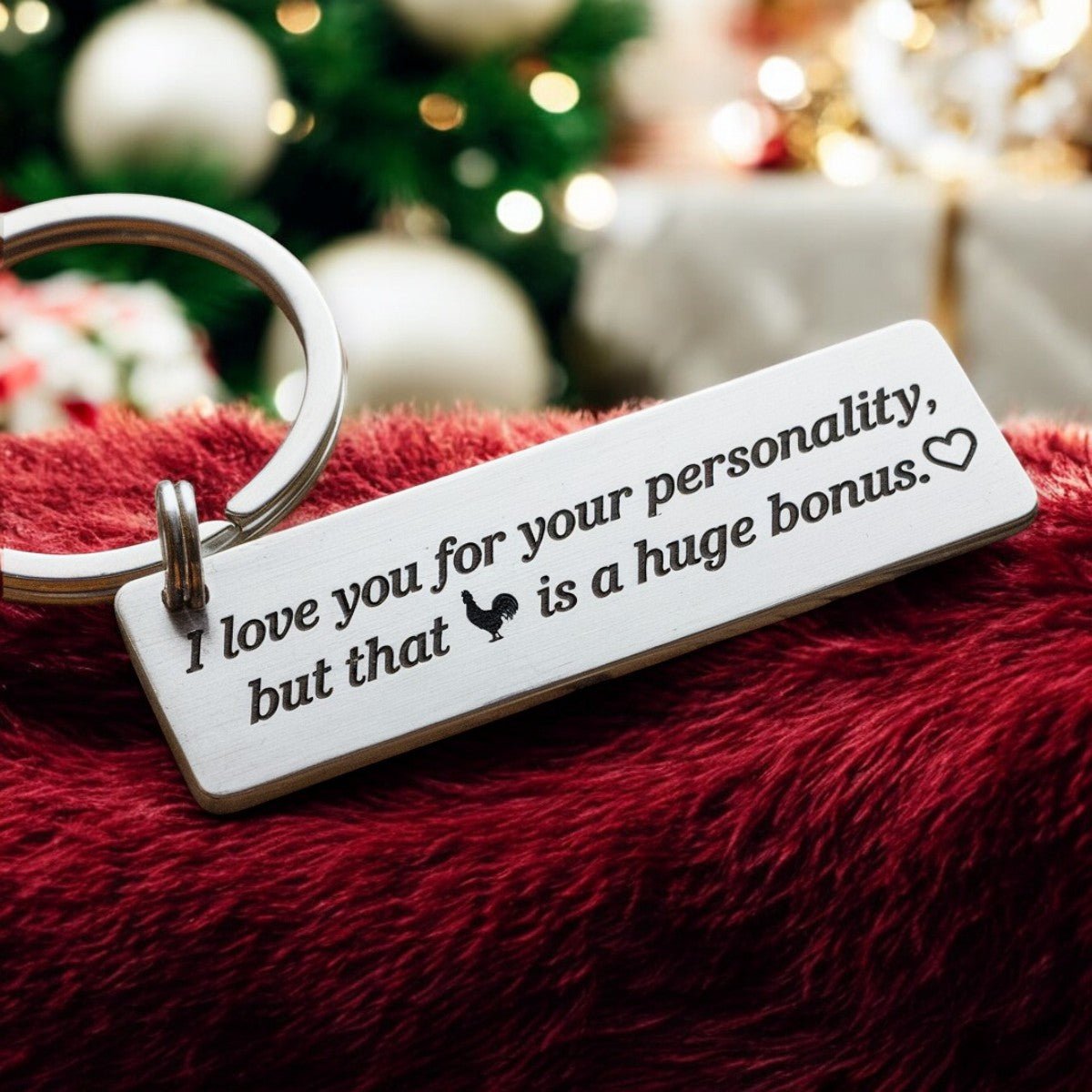 Funny keychain Valentines Gift For Him - UniqueThoughtful