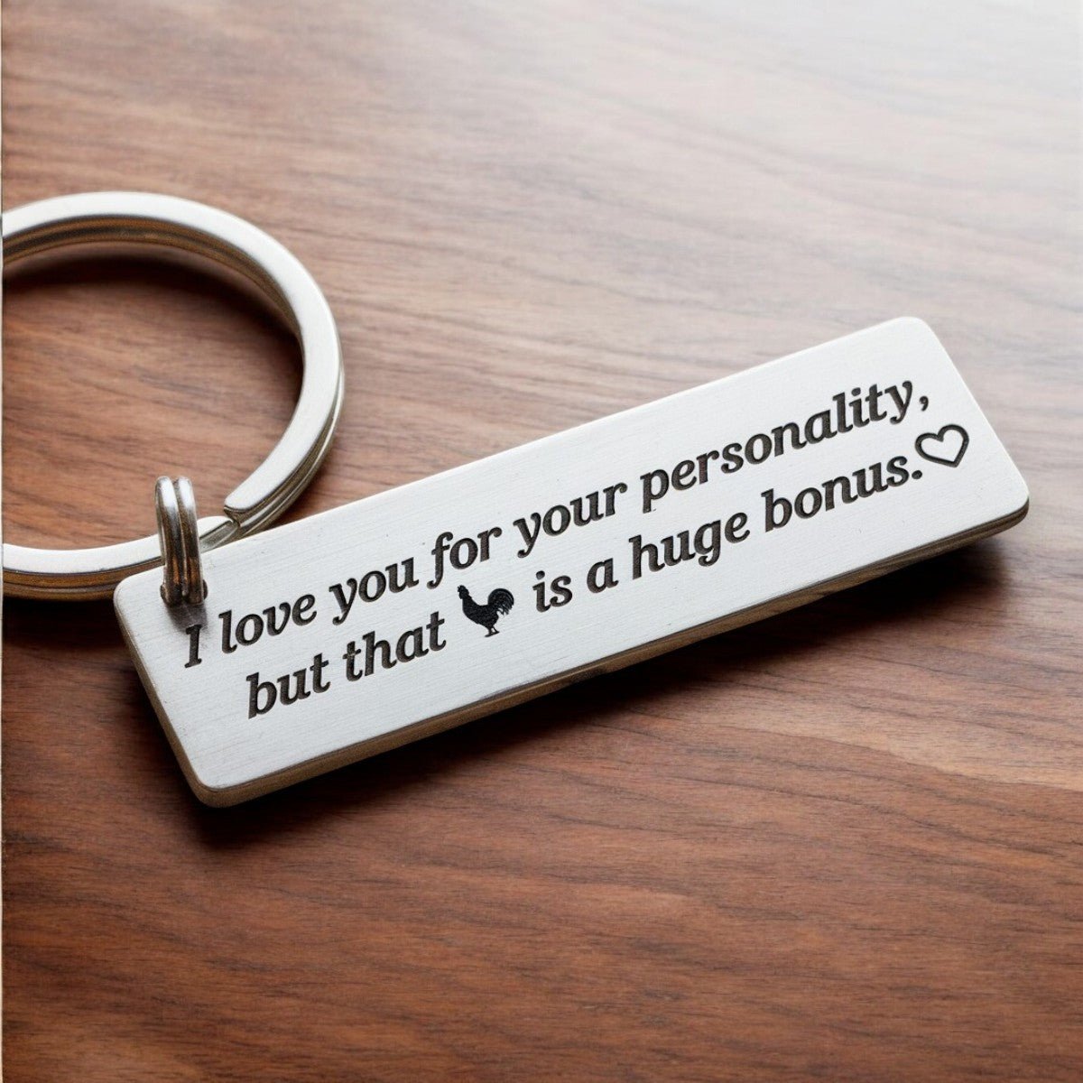Funny keychain Valentines Gift For Him - UniqueThoughtful