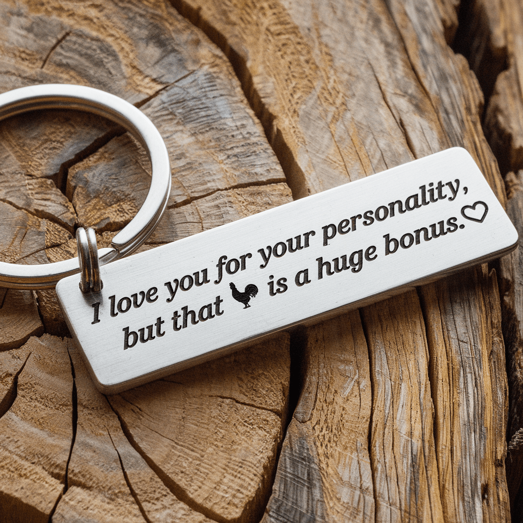 Funny keychain Valentines Gift For Him - UniqueThoughtful