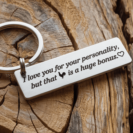Funny keychain Valentines Gift For Him - UniqueThoughtful