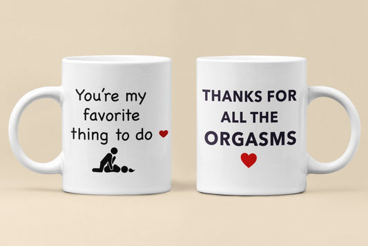 Funny Valentine Couple Coffee Mugs - UniqueThoughtful