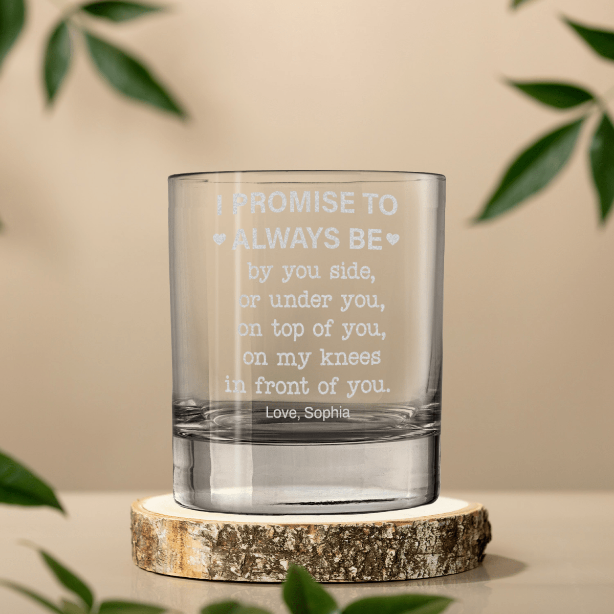 Funny Whiskey Glass - Valentine's Gift For Him - UniqueThoughtful