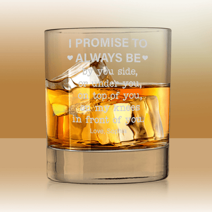 Funny Whiskey Glass - Valentine's Gift For Him - UniqueThoughtful