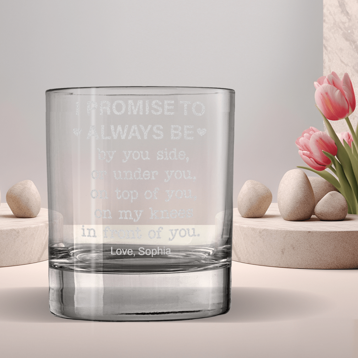 Funny Whiskey Glass - Valentine's Gift For Him - UniqueThoughtful