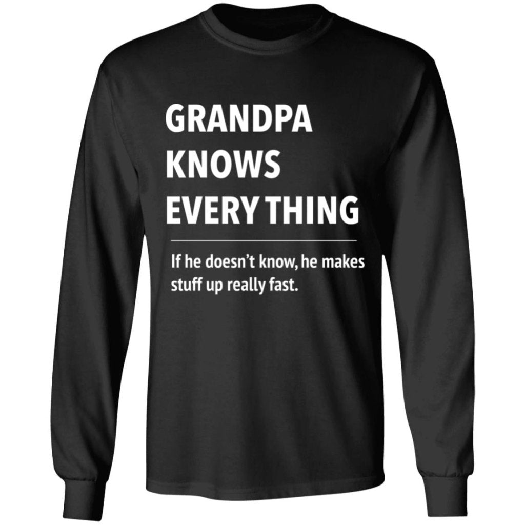 Grandpa Know Every thing - T shirt & Hoodie - Uniquethoughtful