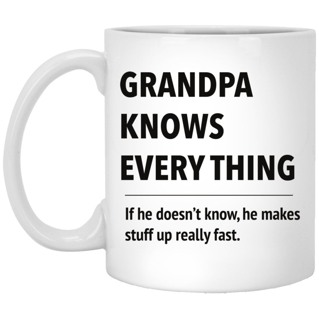 Grandpa know everything Funny Mug - Uniquethoughtful